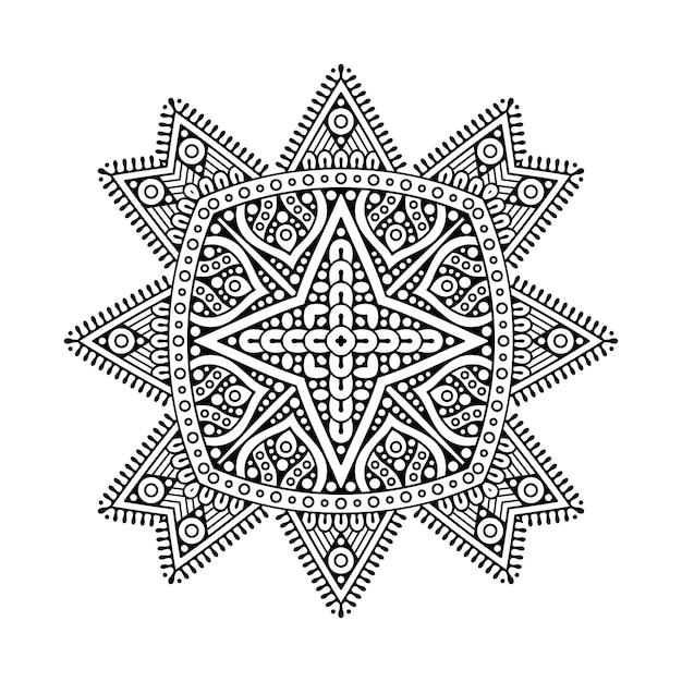 Vector mandala fundo