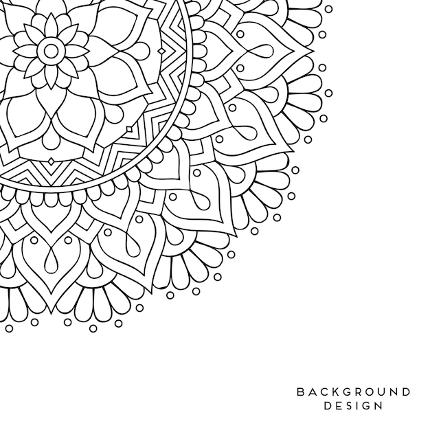 Vector mandala fundo