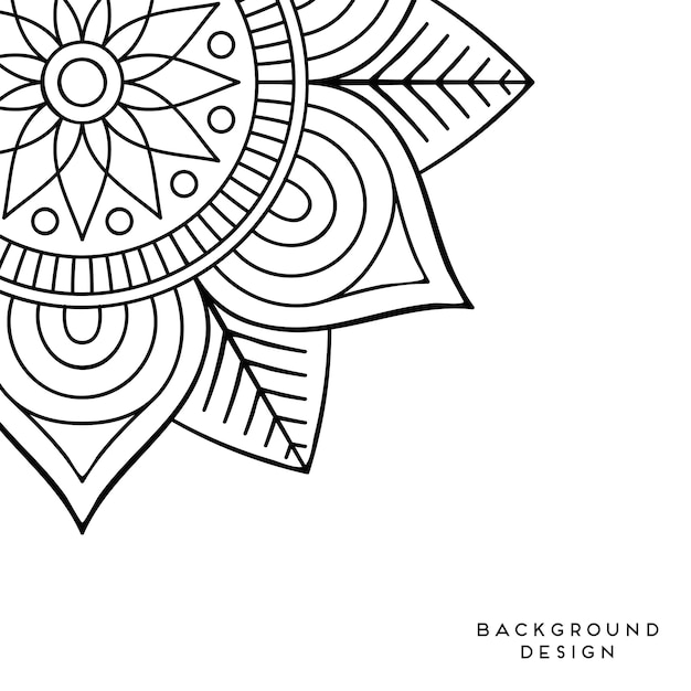 Vector mandala fundo