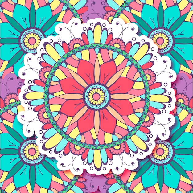 Vetor vector mandala fundo