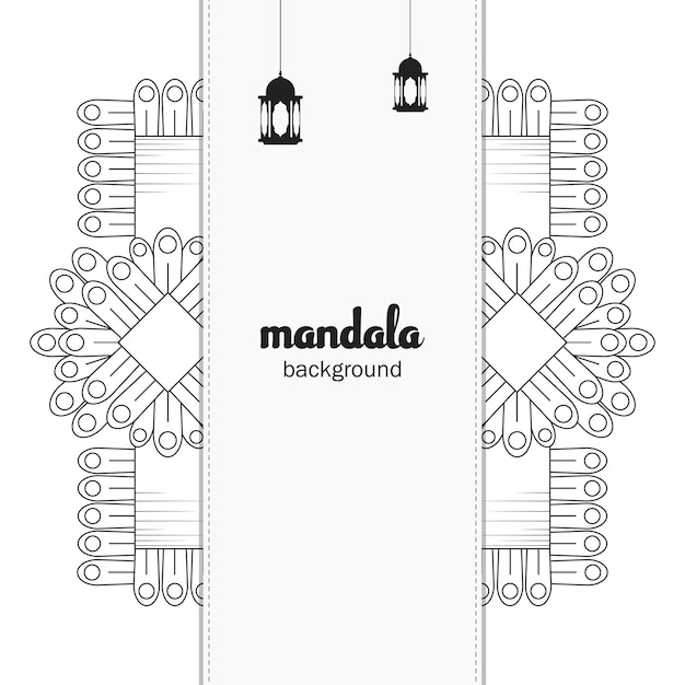 Vector mandala fundo