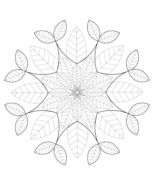Vector Mandala Páginas para colorir amp Livros