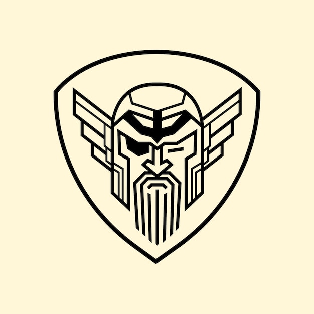 Vetor vector modelo de logotipo odin