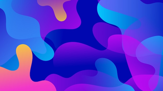 Vector moderno gradiente roxo fundo colorido com ondas e formas geométricas