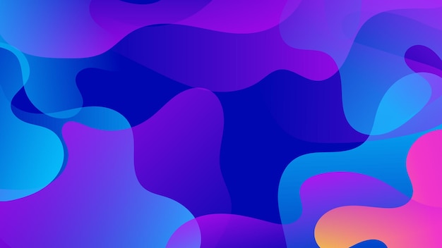 Vector moderno gradiente roxo fundo colorido com ondas e formas geométricas