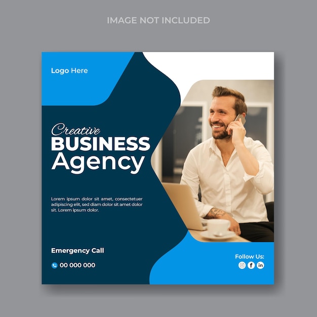 Vector moderno modelo de design de postagem do Instagram de negócios corporativos ou banner da web