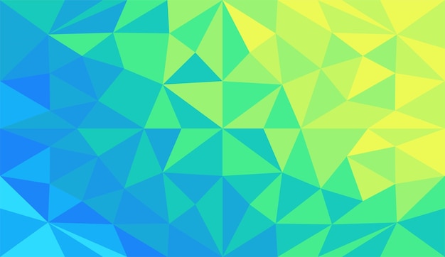 Vector moderno plano poligonal com azul e verde