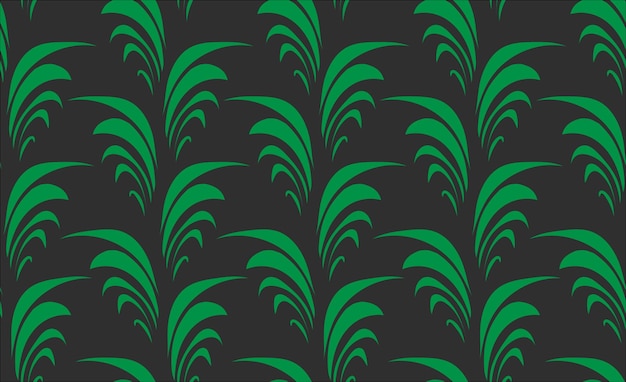 Vector plantas de grama padrão sem emenda ornamental