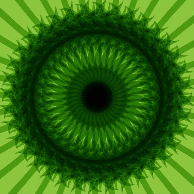 Vector psicodélico verde de fundo livre