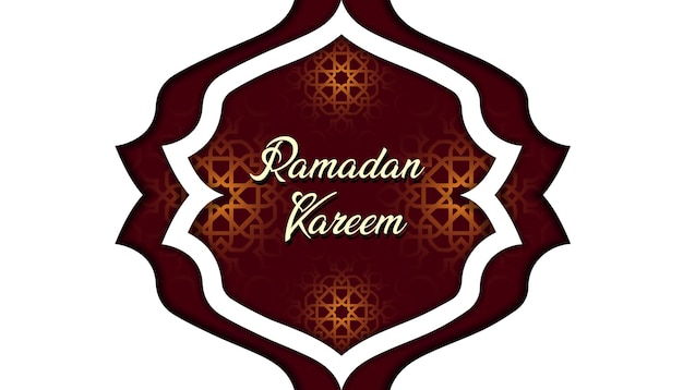Vector Ramadan Kareem desenho de fundo de cartão de saudação