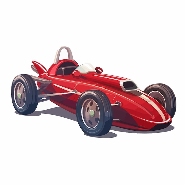 Vetor vector_red_racing_car funny_speedy_automobile