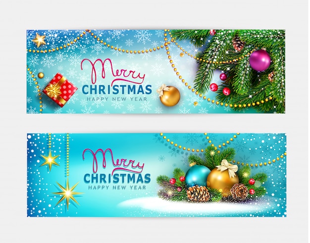 Vector set, ilustração para feliz Natal e feliz ano novo