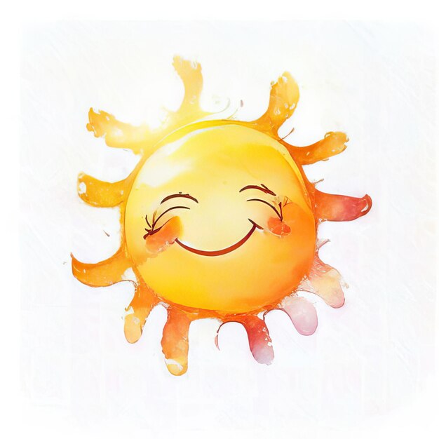 Vetor vector sol sorriso sorrindo ilustração de desenho animado desenhado brilhante sol coleção amarela