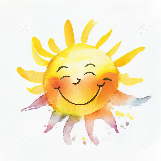 Vetor vector sol sorriso sorrindo ilustração de desenho animado desenhado brilhante sol coleção amarela