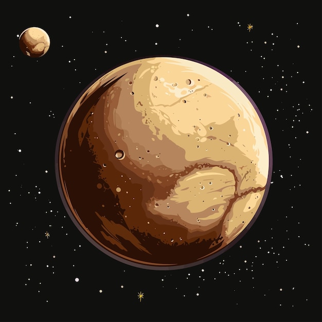 Vetor vector_solar_system_planet_pluto_vector