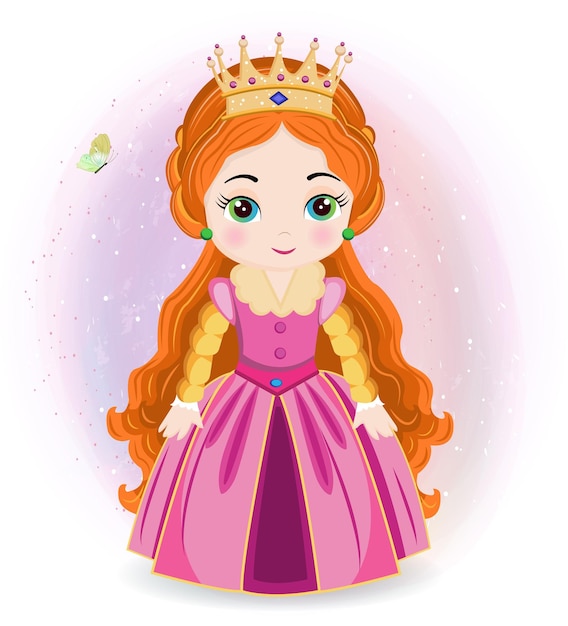 Vector uma princesa adorável