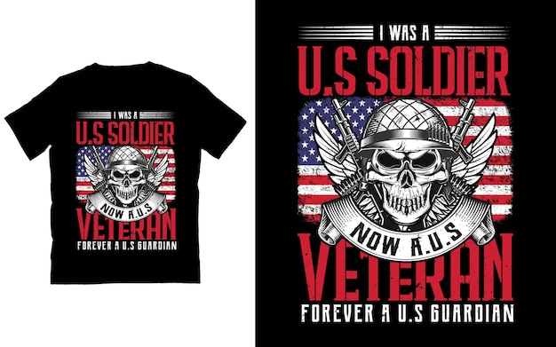 Vetor vector us veterano design de camiseta ou us veterano design de cartaz ou us veterano design de camisa.