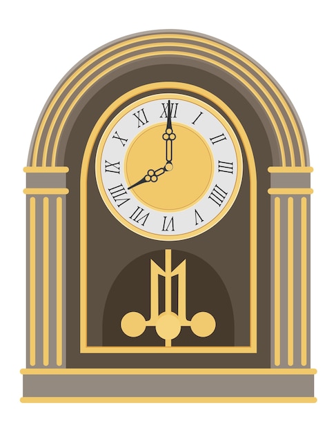 velhos ícones vintage retro ilustração vetorial de estilo plano