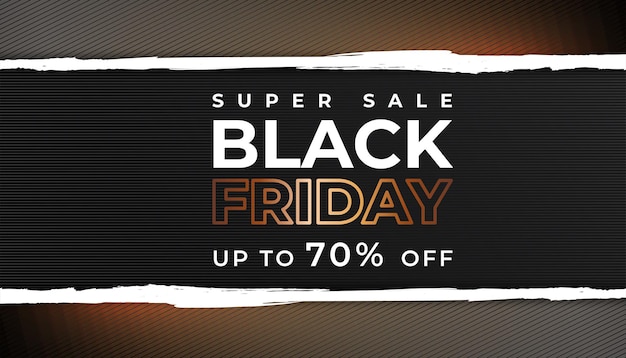 Vetor venda de black friday perfeita para postagens em mídias sociais, bem como pôsteres e banners