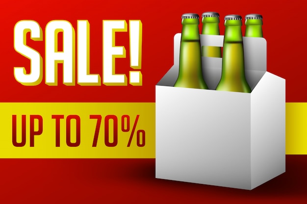 Venda de caixas de cerveja
