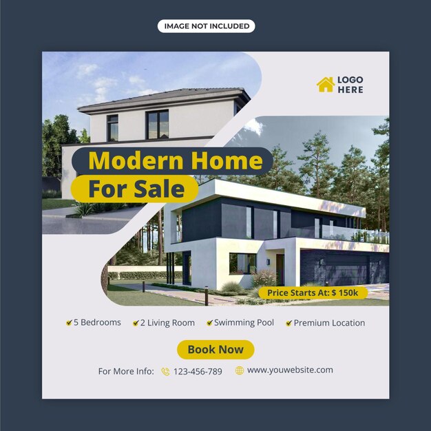 venda de casas imobiliárias postagem nas redes sociais