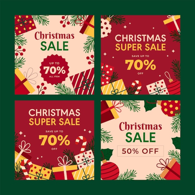 Venda de Natal em Mídias Sociais
