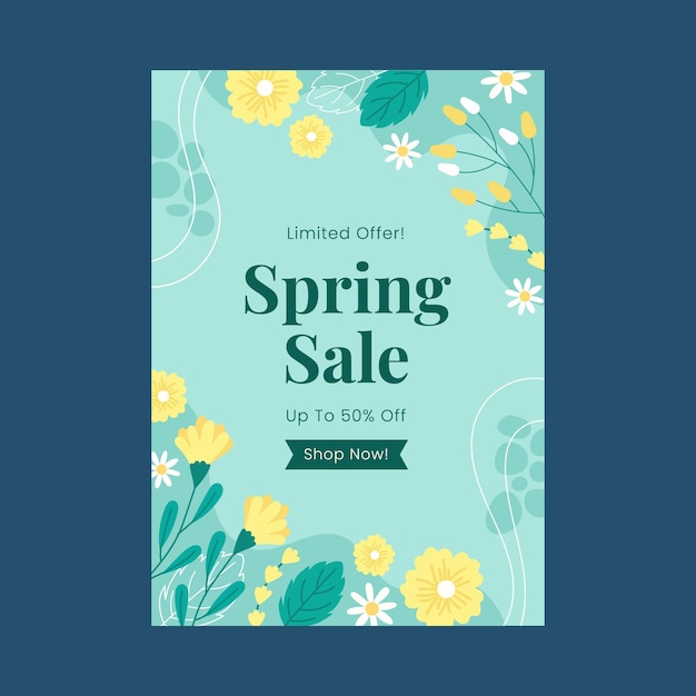 Venda de Primavera Oferta Limitada com Desenho Floral