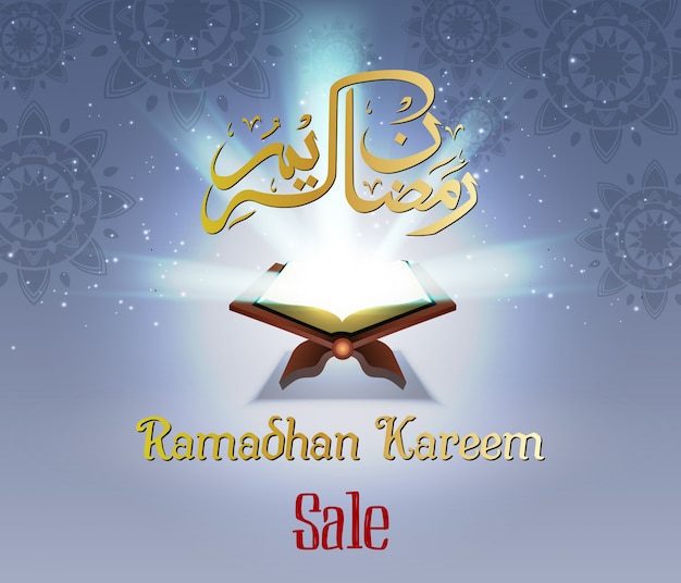 Venda de Ramadhan com Alcorão e caligrafia
