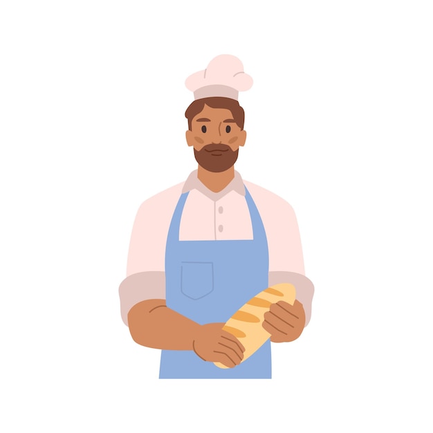 Vendedor de barraca de rua padaria padeiro com pão