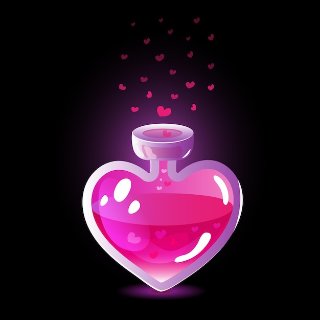 veneno de amor valentine magia garrafa coração feitiço