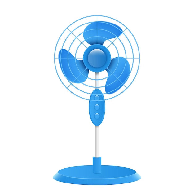 Ventilador de chão Ventilador de pé Dispositivo de refrigeração de ar Ventilador azul Ventilador eletrodomésticos
