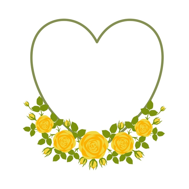 Ver moldura de rosas em fundo branco vetorial
