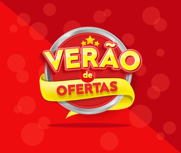 Vetor verao no brasil venda de verão oferece vetor premium