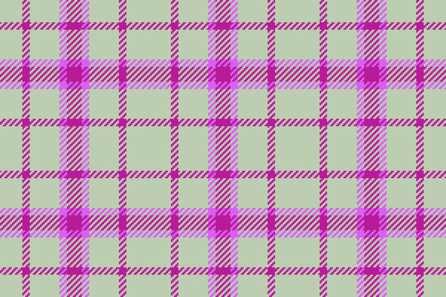 Verificação de padrão de tecido textura de vetor tartan xadrez de fundo sem costura têxtil