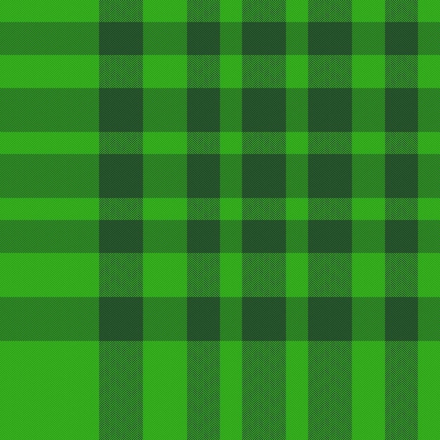 Verificação sem costura vetorial Fundo padrão de tecido Textura xadrez têxtil tartan