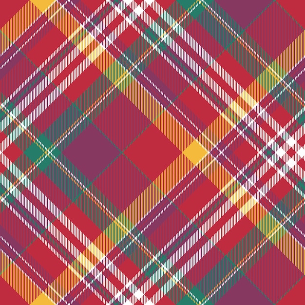 Verifique a textura de tecido sem costura diagonal xadrez tartan