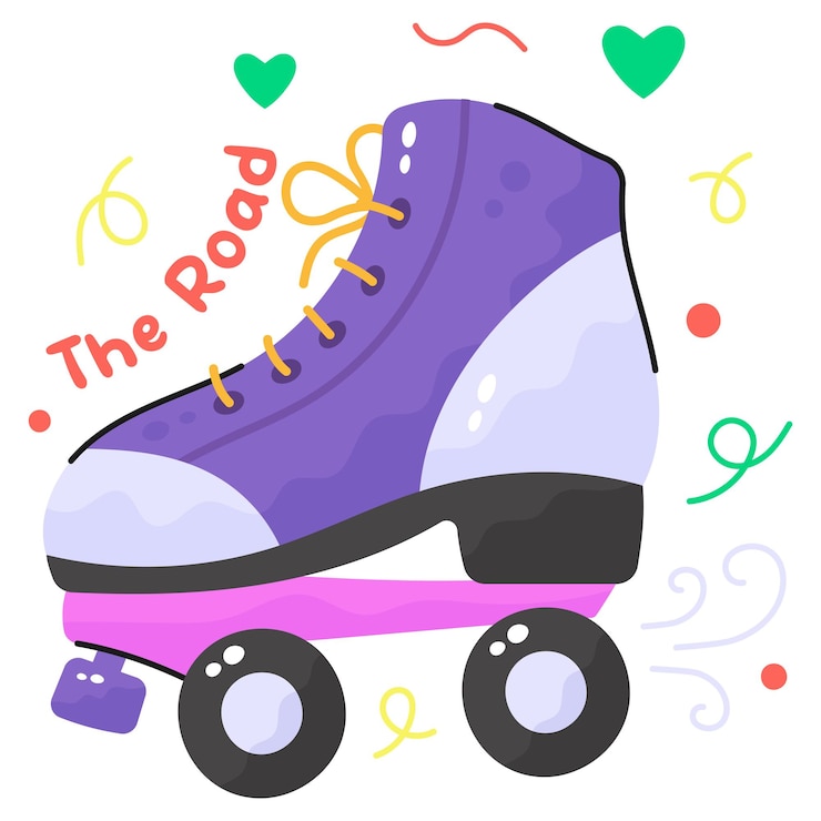 Vetor verifique este vetor cuidadosamente elaborado de design de ícone editável de sapatos de patinação