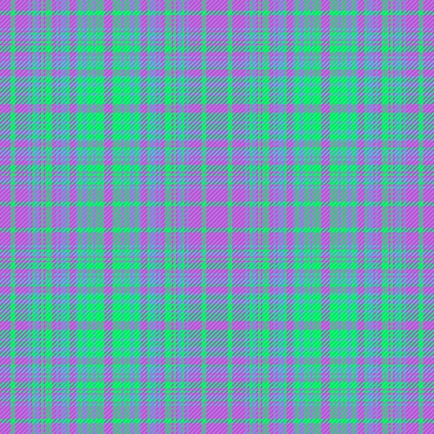 Verifique o tecido têxtil padrão de vetor xadrez textura de fundo tartan sem costura