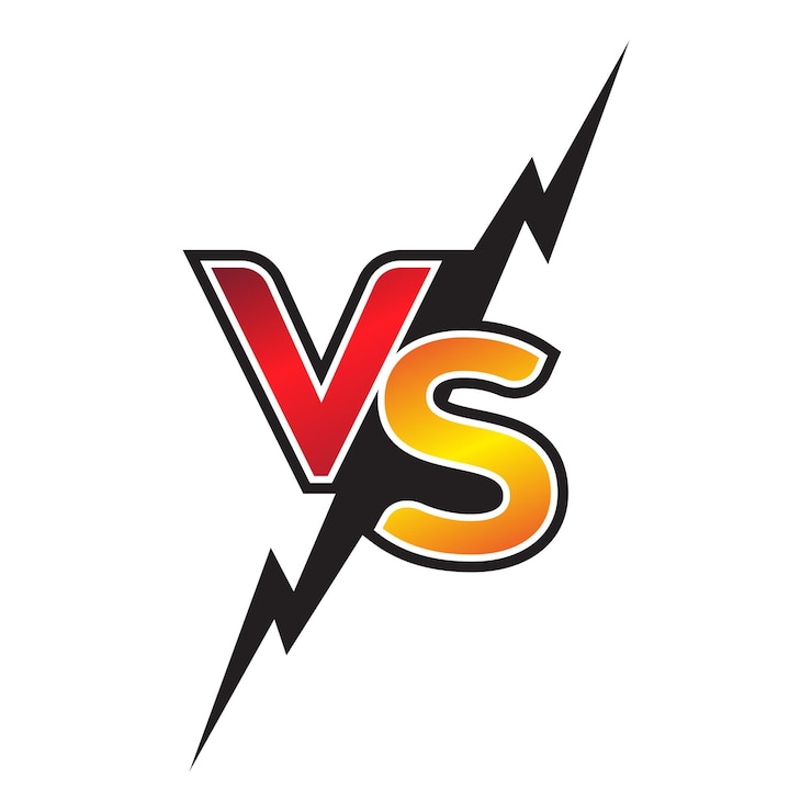 Vetor versus ou versus texto logotipo fundo transparente