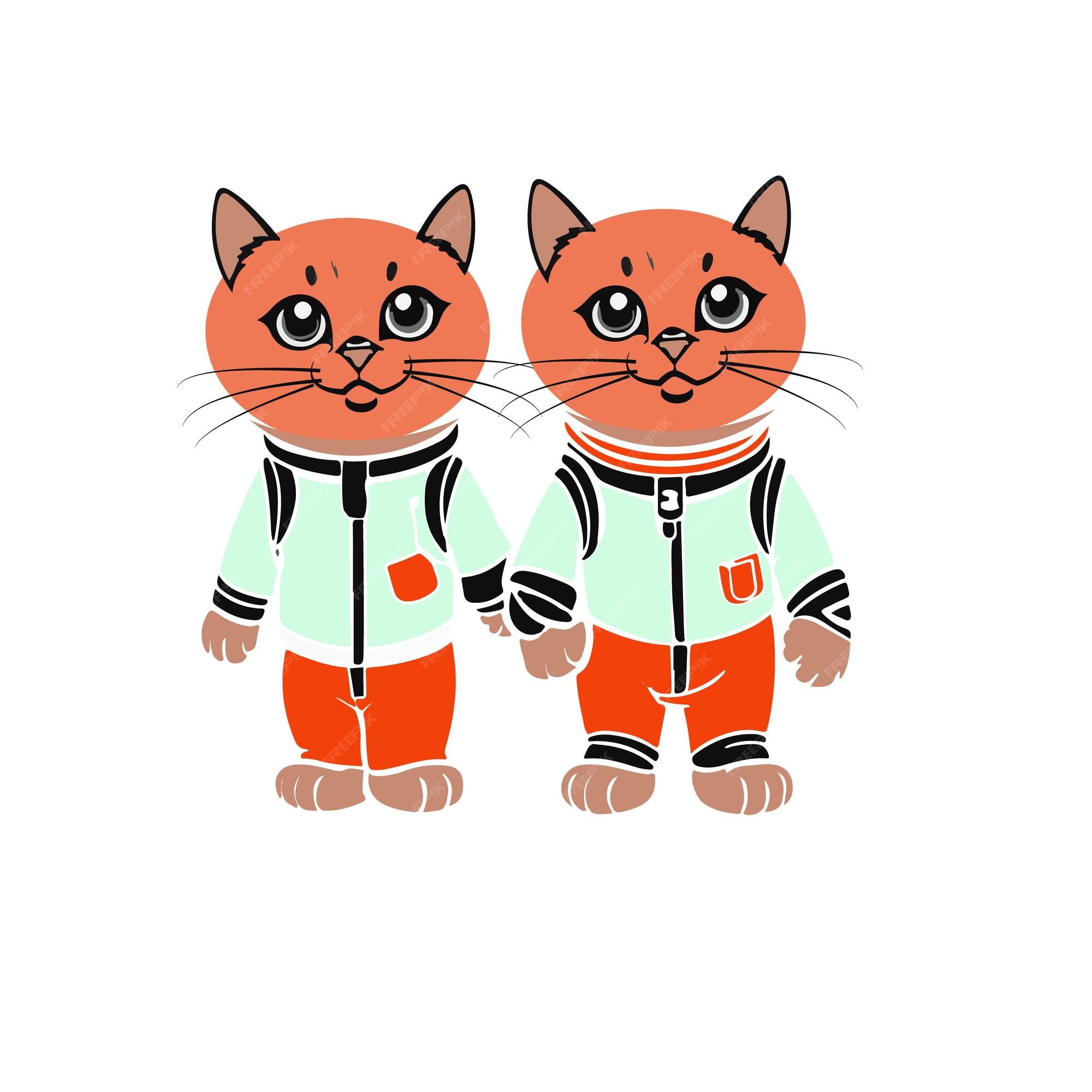 vetor de desenhos animados de gatinho de gato fofo 13266921 Vetor