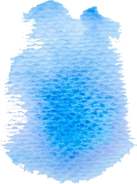 Vetor abstrato de fundo de mancha azul aquarela desenhada à mão
