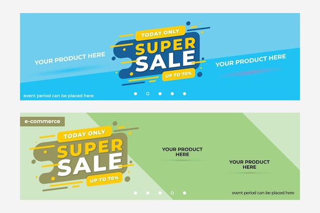 Vetor abstrato modelo de banner de promoção de vendas, vetor Eps 10
