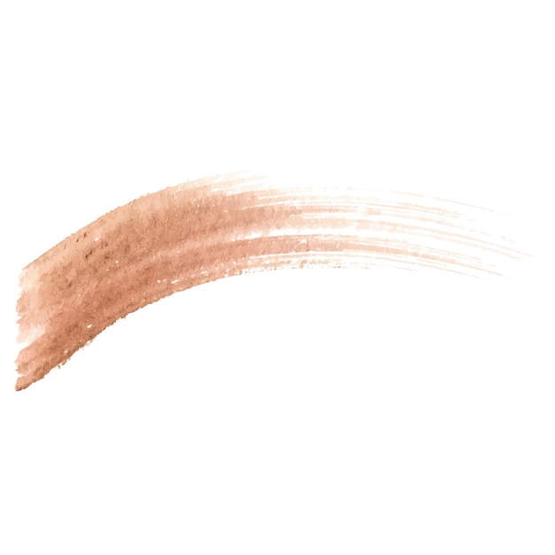 Vetor aquarela pintada pincelada elemento de design desenhado à mão isolado em fundo branco