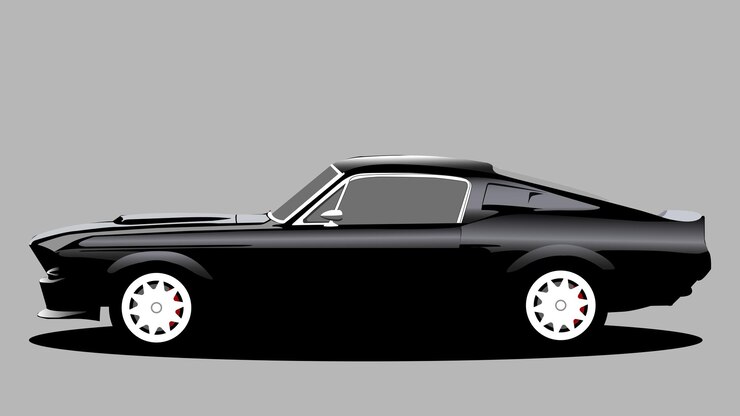 Vetor vetor carro preto