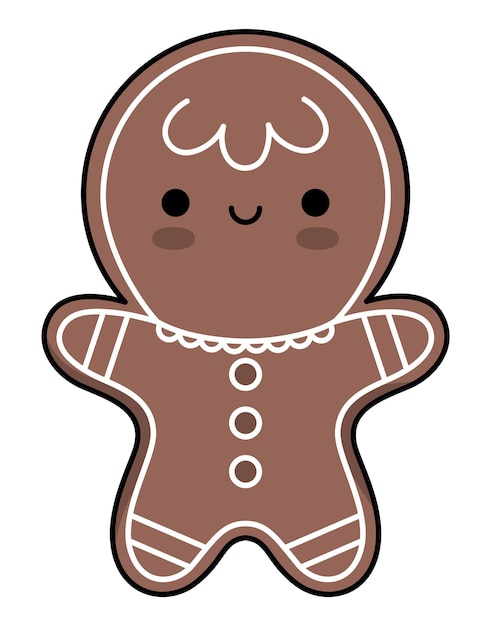 Como desenhar Biscoito de Natal Kawaii