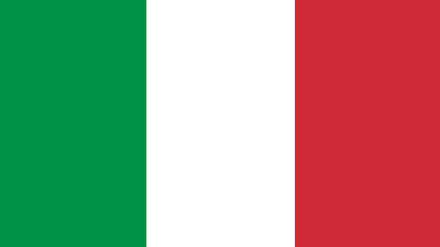 Vetor vetor da bandeira da itália