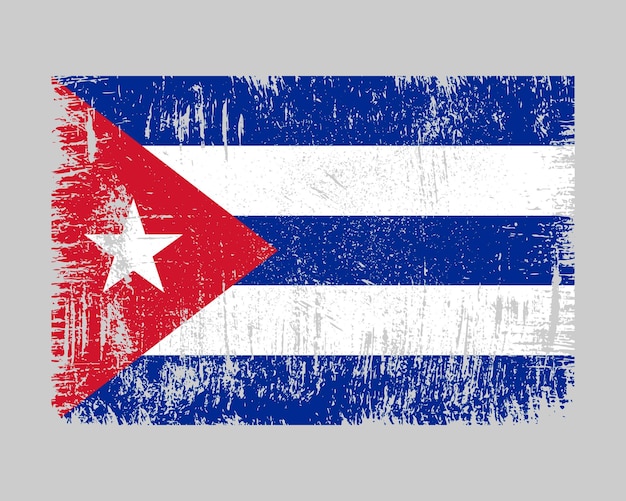 Vetor da bandeira de cuba