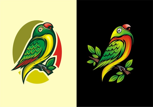 Vetor da equipe de design do logotipo do lovebird