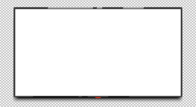 Vetor da tela da tevê 4k. tela de tv lcd ou led