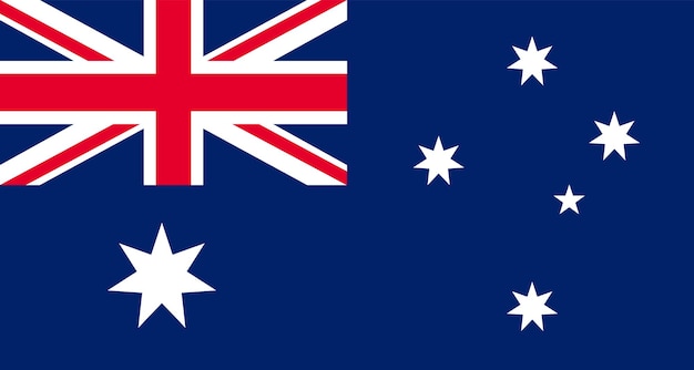 Vetor de bandeira da austrália